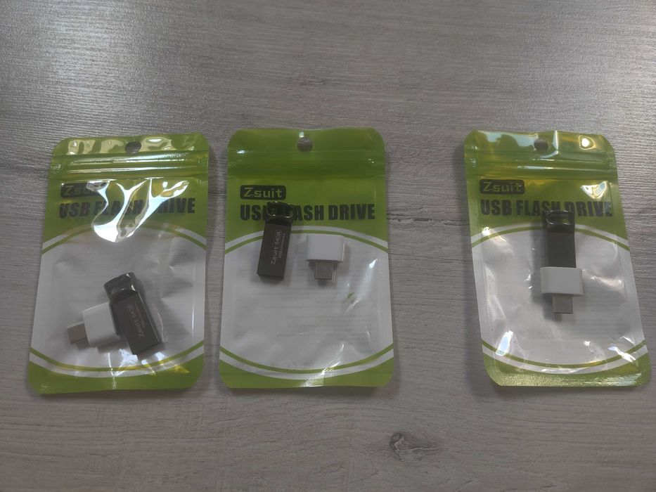 USB Флешка 64 Гб + адаптер USB-TYPE C