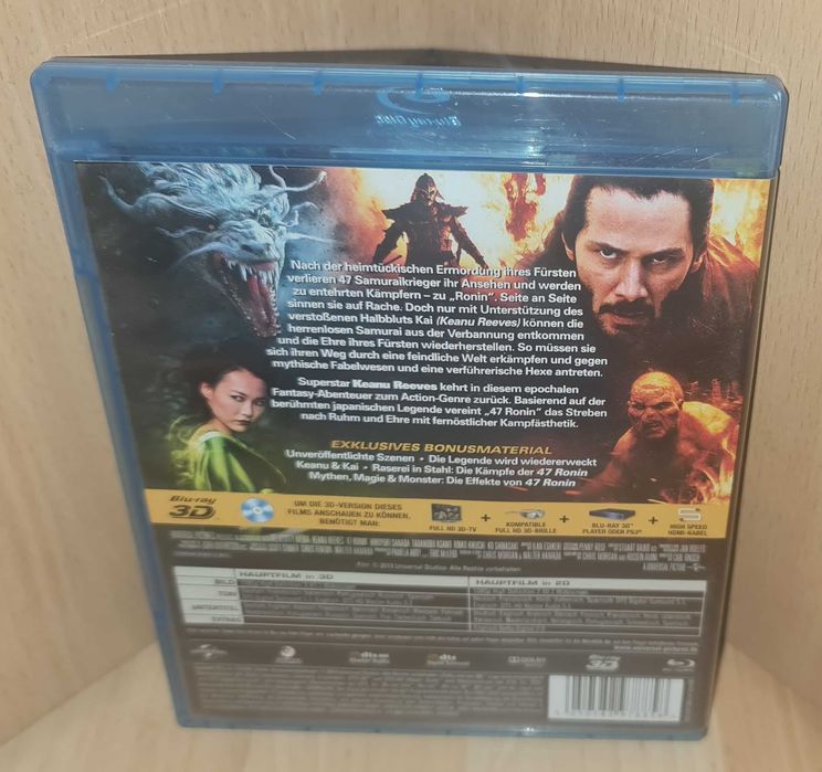 47 Ronin 3D /(47 RONINÓW) / BDB+ / Blu-Ray 3d / Wydanie Niemieckie/