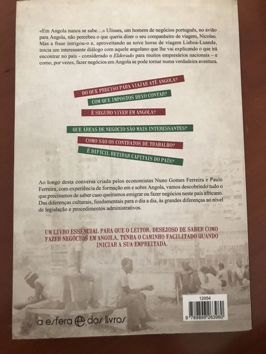 Livro-Atribulações de um português a fazer negócios em Angola