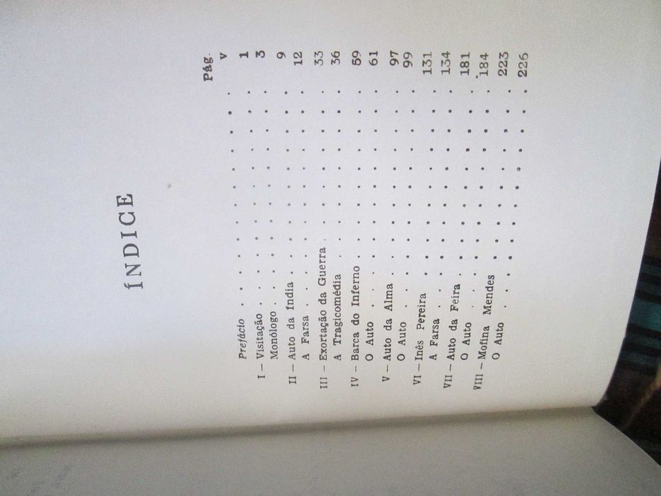 Teatro de Gil Vicente, vol. organizado por José Tavares - com 8 peças