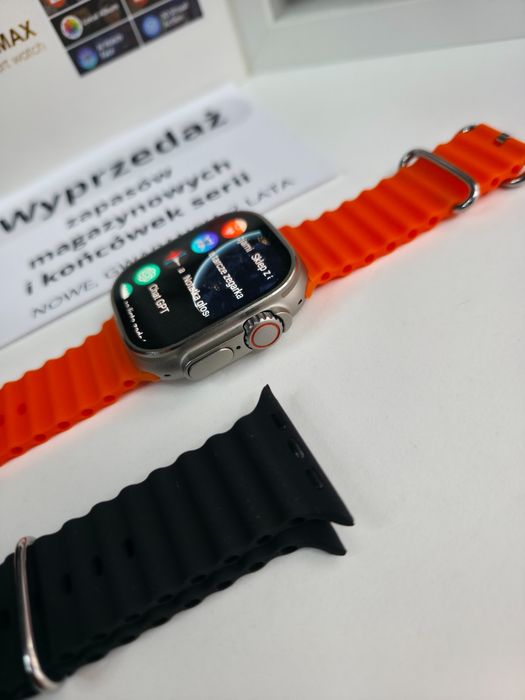 Smartwatch HK Ultra Max – AMOLED 2,12", połączenia Bluetooth, nowy