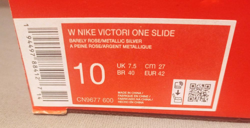 NIKE Victori One Slide wygodne klapki rozmiar 42 27cm