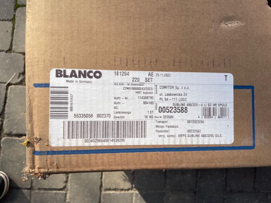 Zlewozmywak BLANCO Subline 480/320-U 523588