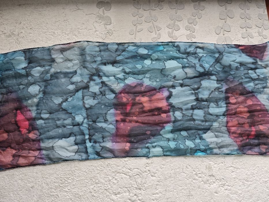 Apaszka z jedwabiu naturalnego 100% silk  170x23cm