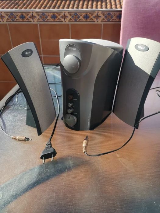 2.1 Colunas Trust Colunas 2.1 Trust Soundwave 1000 P