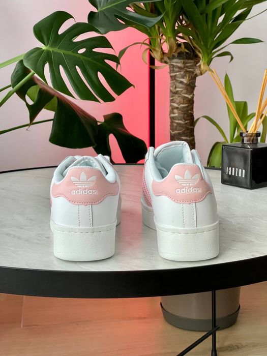 Adidas Superstar XLG Pink White, Адідас Суперстар біло рожеві