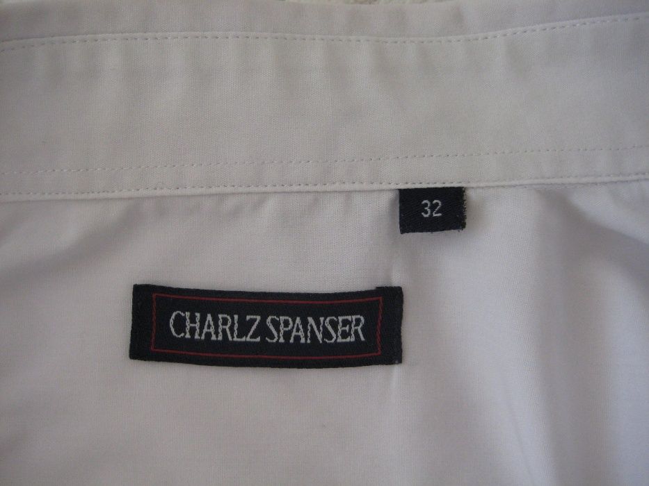 Школьная белая рубашка оригинал CHARLZ SPANSER р.32 на школу