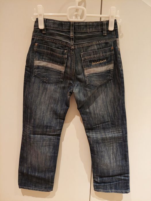 Spodnie jeansy chłopięce r. 146