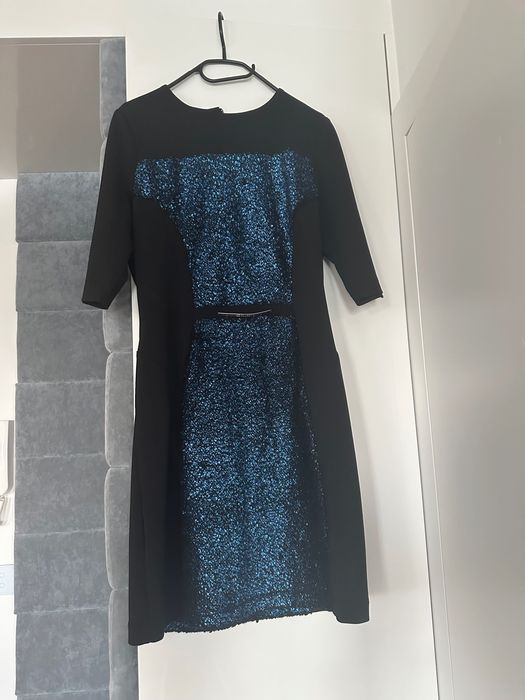 Elegancka sukienka czarna Granatowa