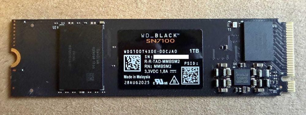 Disco interno SSD WD Black SN7100 1TB