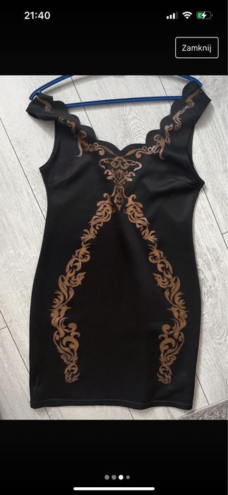 Czarna sukienka mini
