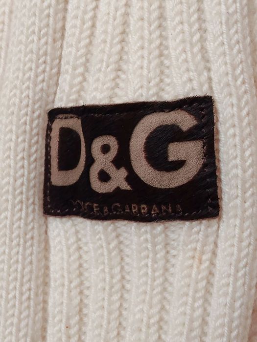 Шарф D&G(Dolce &Gabbana)молочний колір