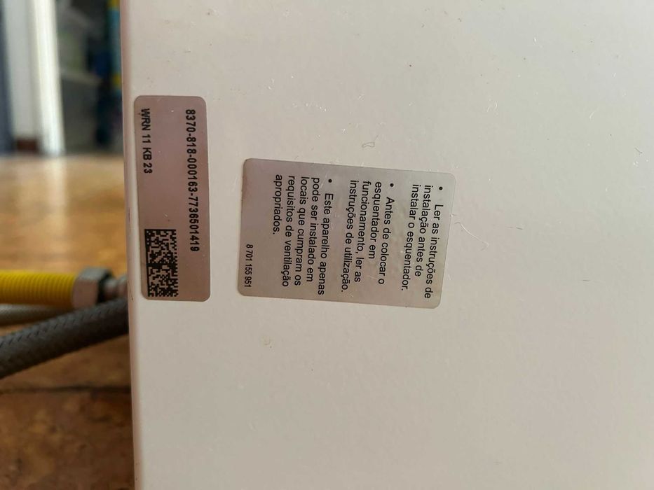 URGENTE/Desocupar: Esquentador Zeus 11L (Gás Natural) – Modelo WRN11-KB23