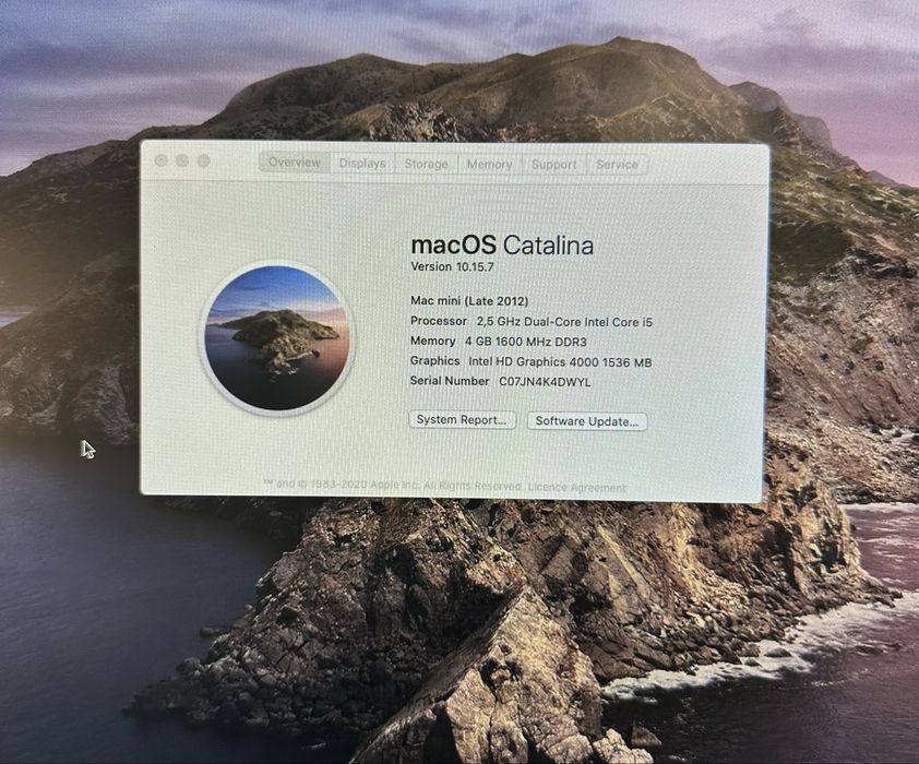 Apple Mac mini A1347 i5/4gb/500gb hdd late 2012 гарний стан