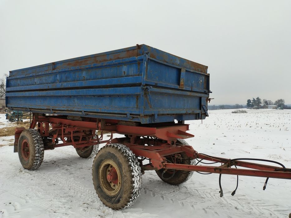 Przyczepa rolnicza wywrotka na dwie strony 9 t zarejestrowana