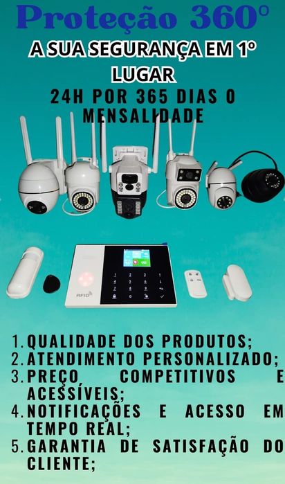 Câmeras de Segurança e Alarmes - Garantia - 0 Mensalidades !