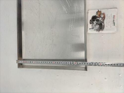 Pentole Agnelli COAL49 / 345 niska, prostokątna patelnia, aluminium 45 x 35 cm