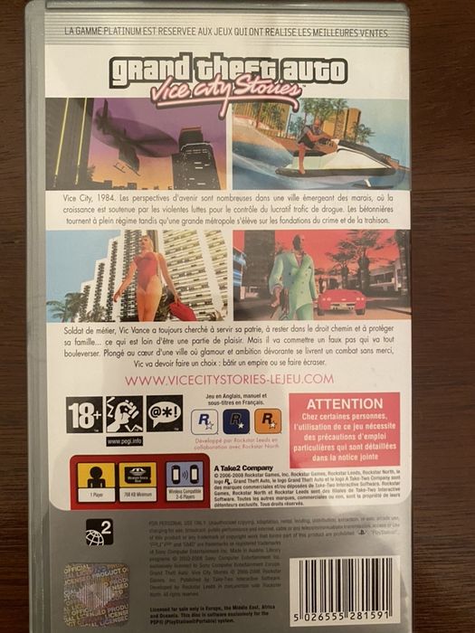Grand Theft Auto “Vice City Stories” PSP
