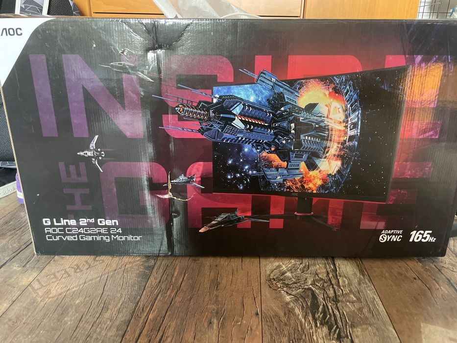 Monitor AOC uszkodzona matryca