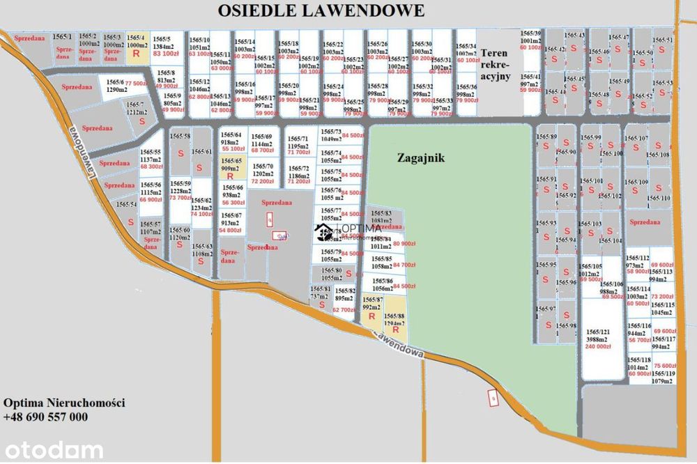 Osiedle Lawendowe 120 Działek Z Warunkami Zabudowy