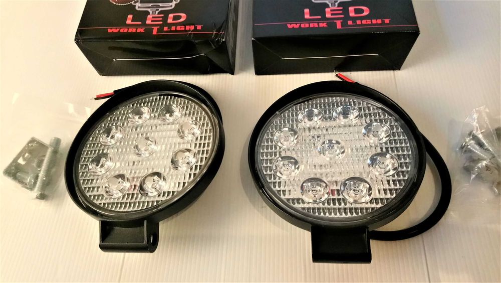 2x Faróis automóvel trabalho LED 27 W - 10-30V