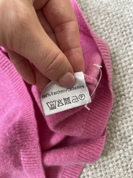 100 % кашемір футболка светр M/L рожева стиль cos