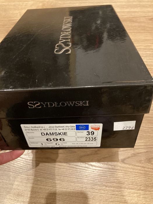 Piękne, skórzane buty Szydłowski rozmiar 39