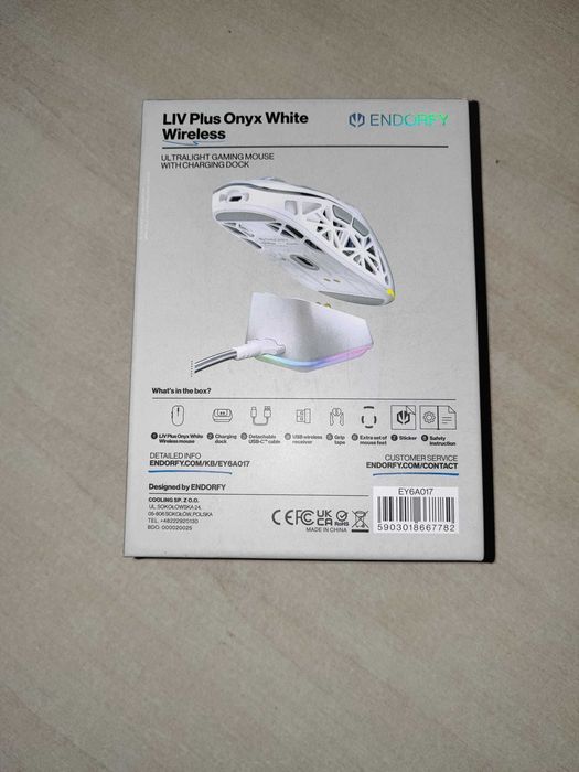 Sprzedam myszkę bezprzewodową ENDORFY LIV Plus Wireless Onyx White