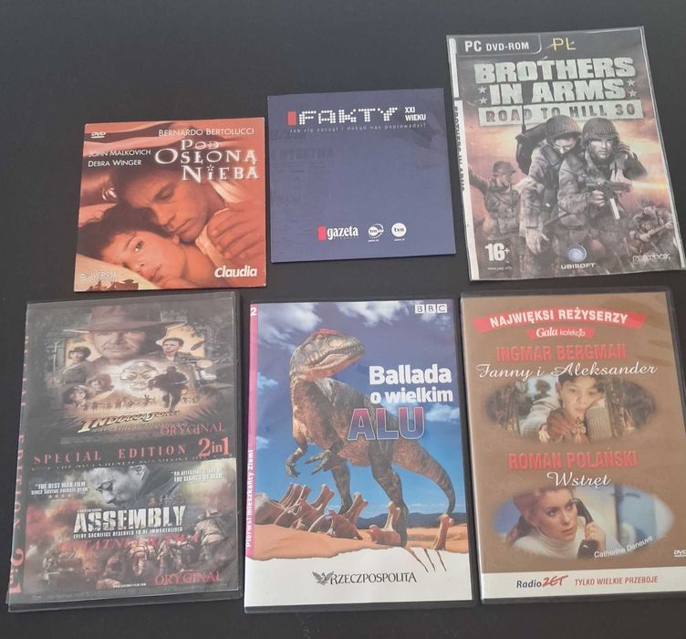 Plyty dvd rozne zestaw