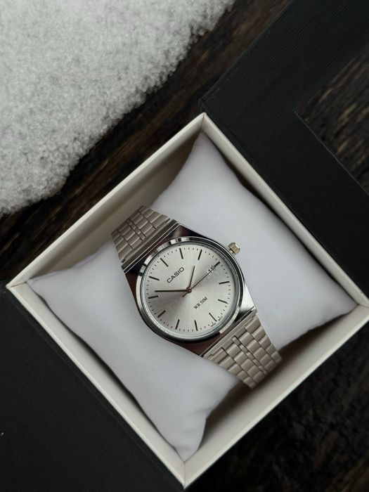 Годинник Casio silver •касио касіо часы наручний•на подарунок аксесуари чоловічий