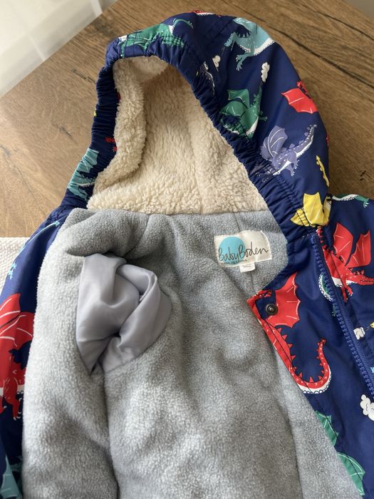 Набір дитячий комбінезон на флісі 9-12 м 74-80 р + шапка і шарф