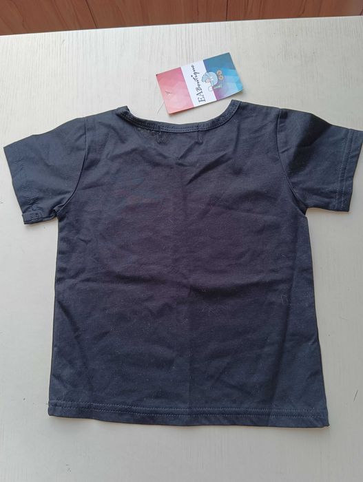 czarna koszulka dziecięca r. 80