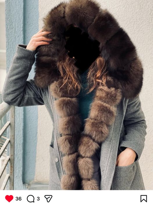 Парка з хутром песця