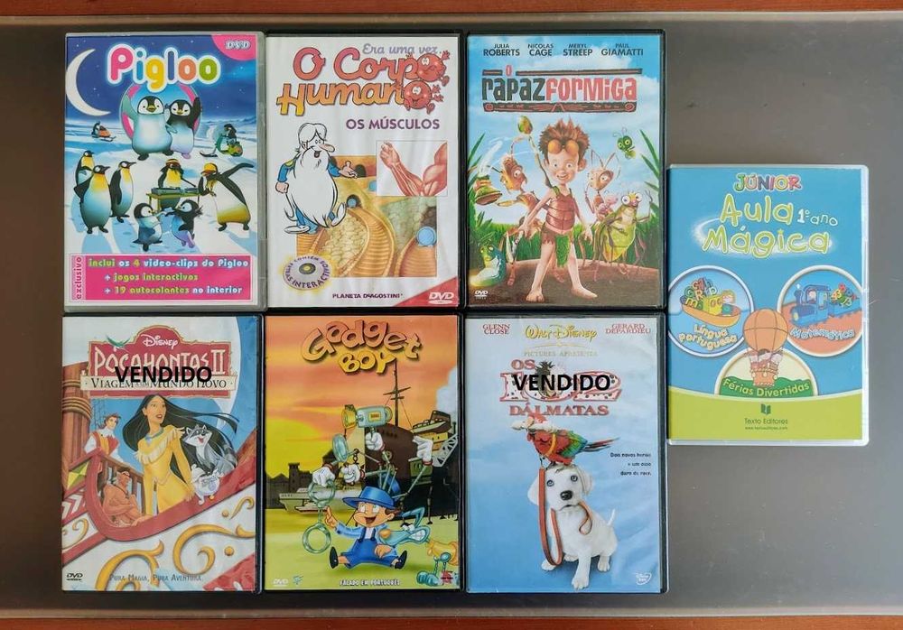 Filmes dvd originais com capa banda desenhada infantil