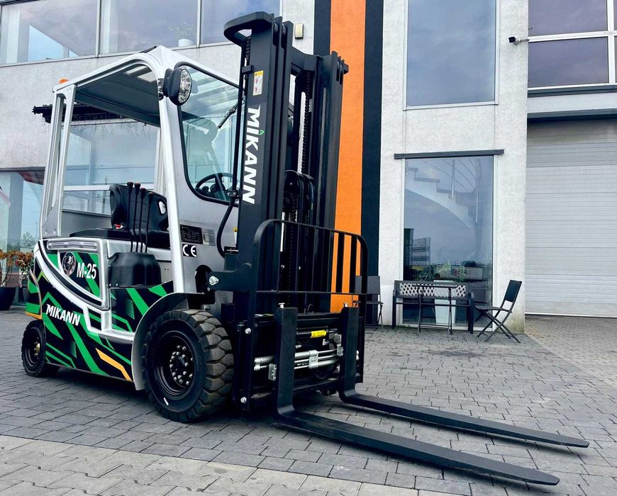 Wózek Widłowy Elektryczny 2,5T MIKANN, Maszt 4.5m,Triplex, Japan Trak