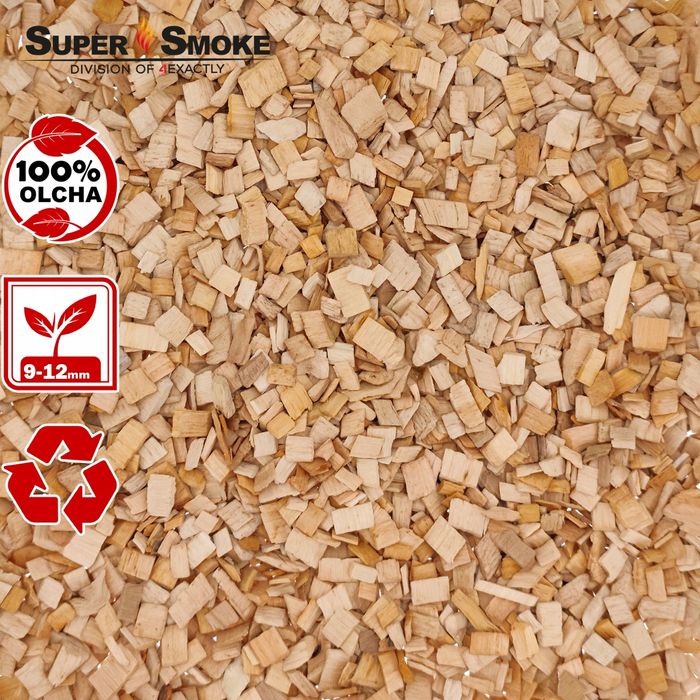 Zrębki Wędzarnicze Super Smoke OLCHA KL-10 (9-12mm) Large 6 Litrów