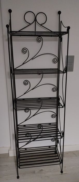 Vintage  estantes em ferro dos anos 80