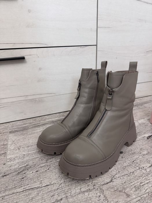 Ботинки женские из кожи р. 38 Капучино