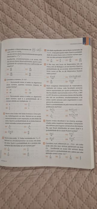 Preparar o exame Matemática A 12°ano 2020