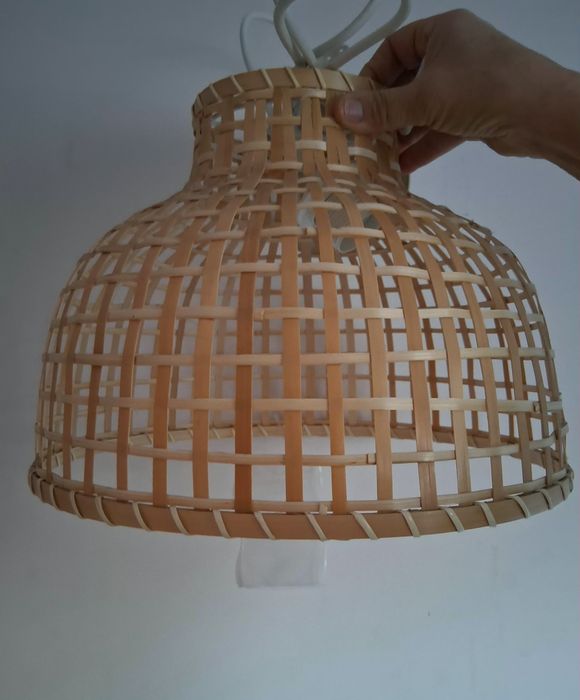Candeeiro Teto Bambu Ikea / Ikea Bamboo Ceiling Lamp - NEW