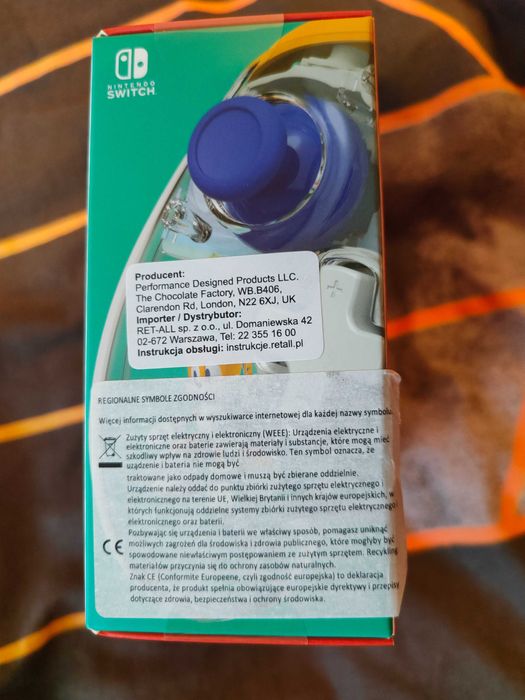 PDP SWITCH Pad przewodowy Nintendo Sonic Figurka REALMz Hedgenog Zone