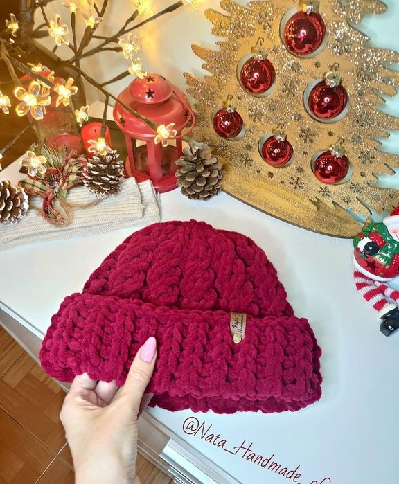 В'язані зимові шапочки Alize Puffy Fine