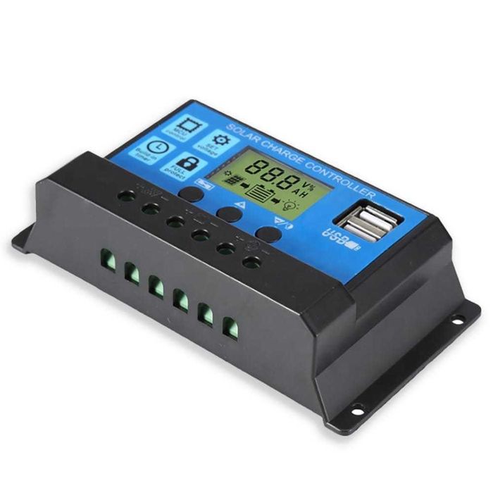 Controlador solar 12v 24v led USB