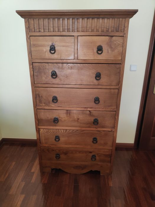 Camiseiro madeira maciça - 7 gavetas