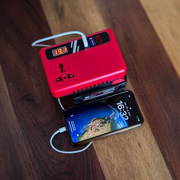 Inverter DO KAMPERA 230V Pod Aku MILWAUKEE M18 Instrukcja PL