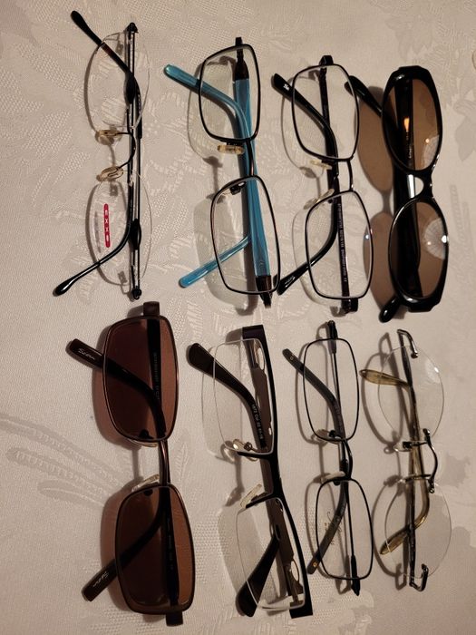 Okulary oprawki damskie retro vintage zestaw