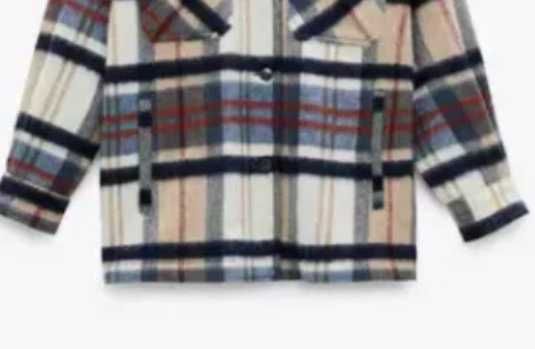 Camseiro quente da Zara em padrão quadriculado