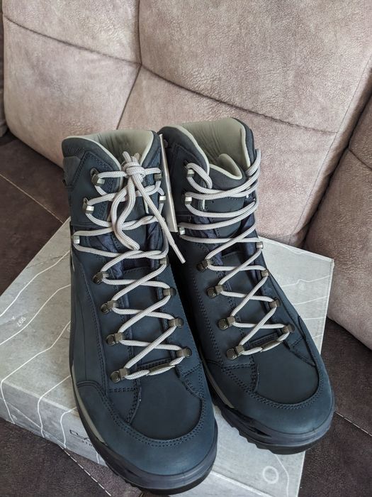 Чоловічі черевики туристичні lowa renegade 100 gtx mid шкіряні