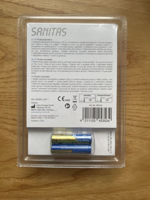 Pulsoksymetr Sanitas