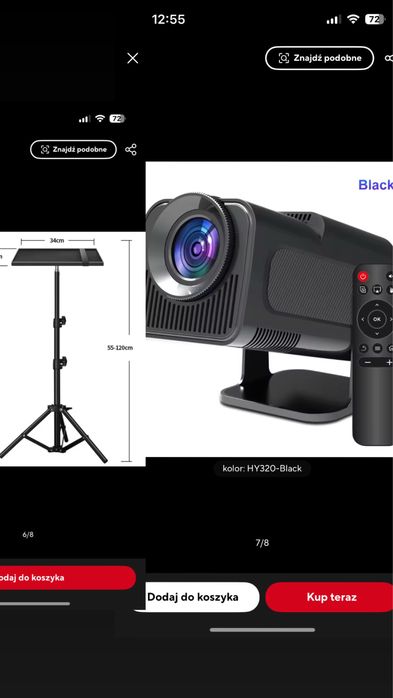 Projektor Hy320 Użyty kilka razy